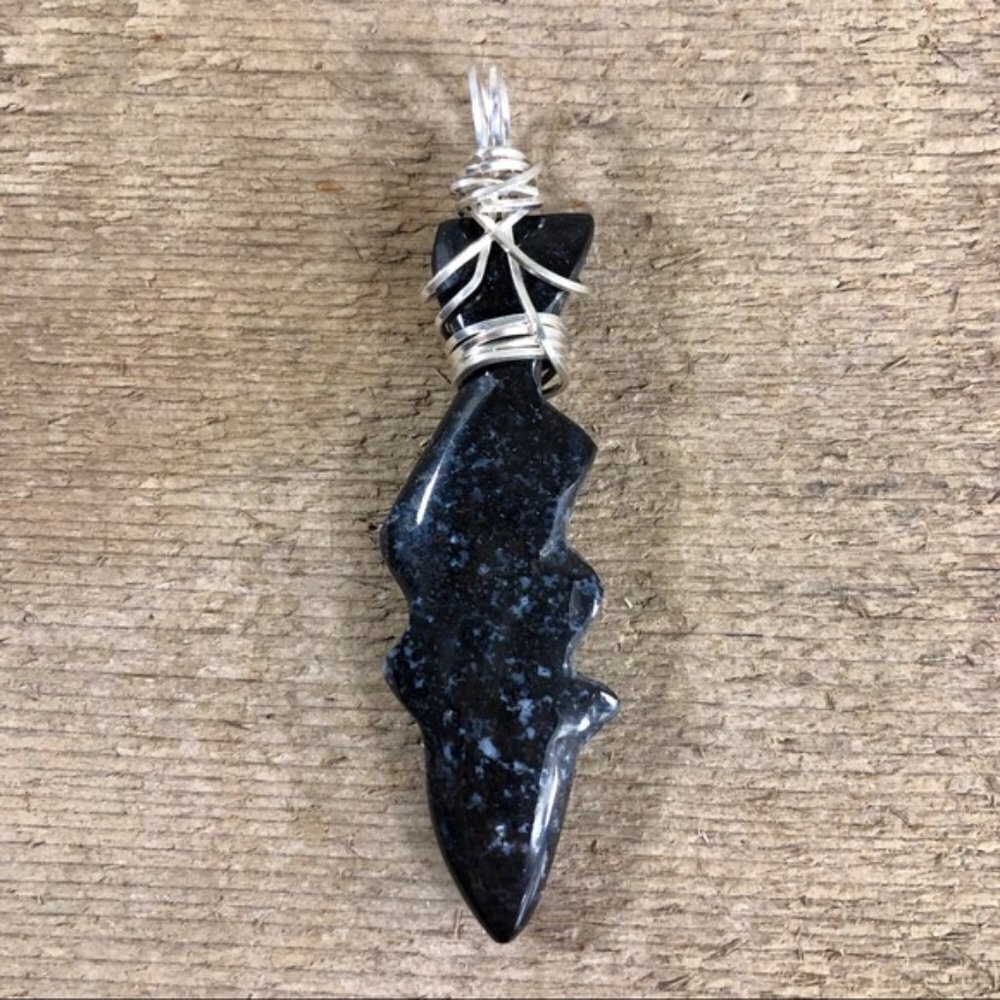 Spotted Jasper Fisherman’s Necklace Pendant